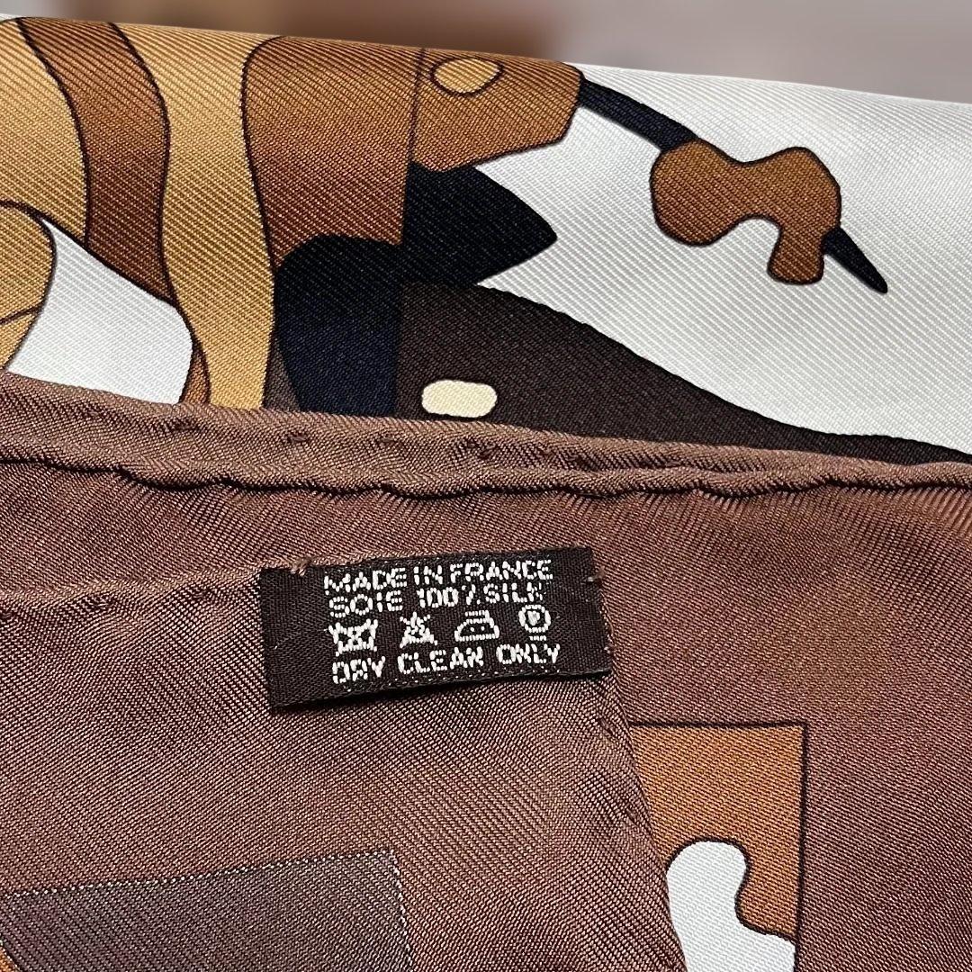 Hermès エルメス 馬と騎手柄 シルクスカーフ