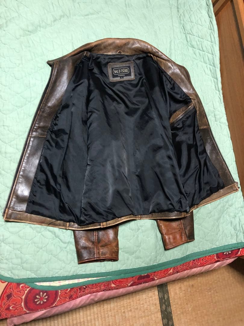 短丈 VALD ISERE シングル ライダース ジャケット L ヴィンテージ