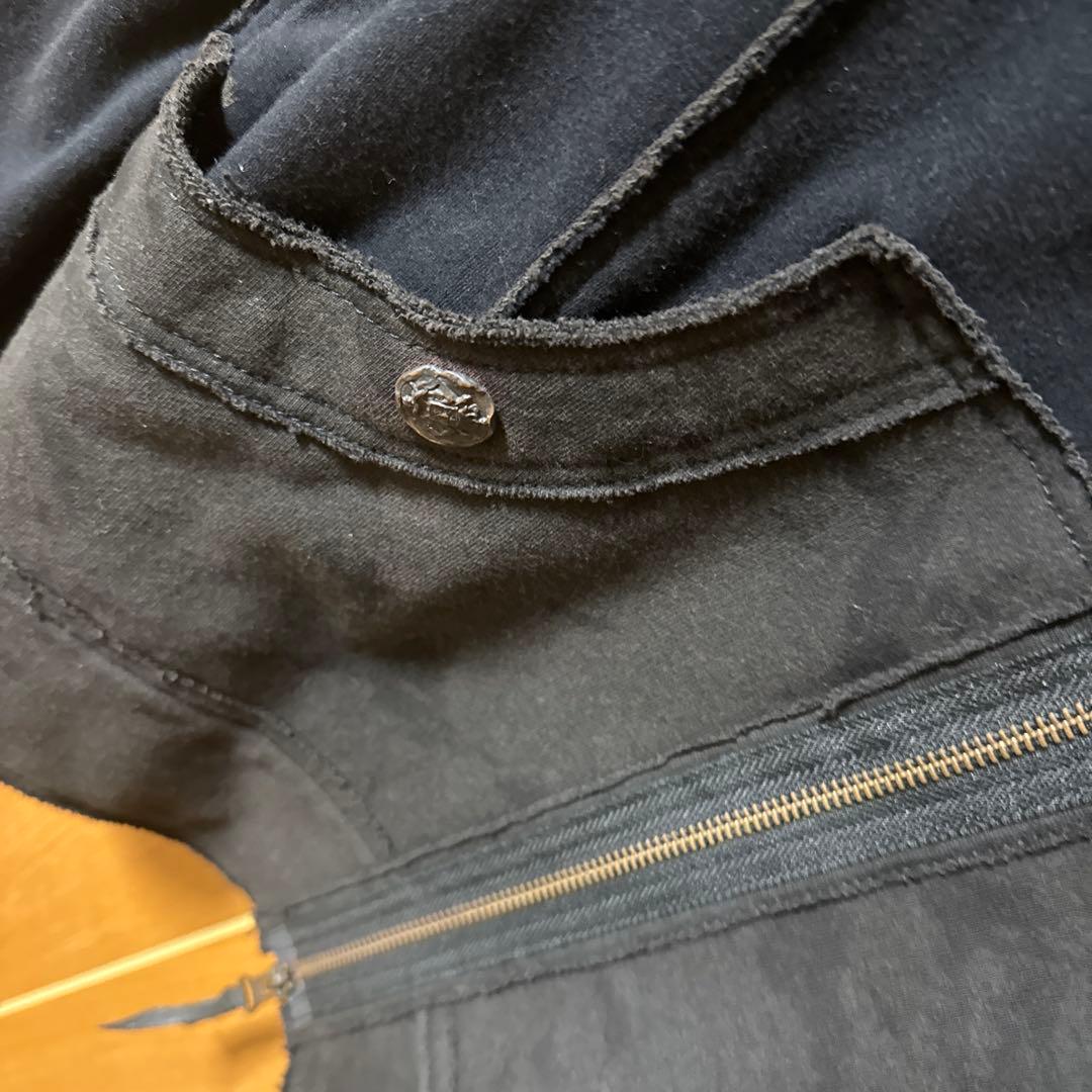 希少美品　14th addiction コンチョ　レザー紐　パーカー メンズ2