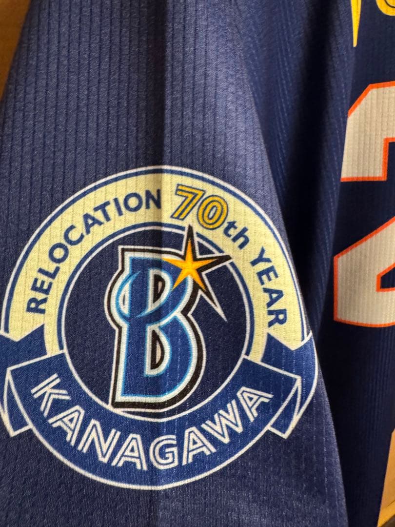 横浜DeNAベイスターズ　筒香ユニフォーム　かながわユニ　O LL