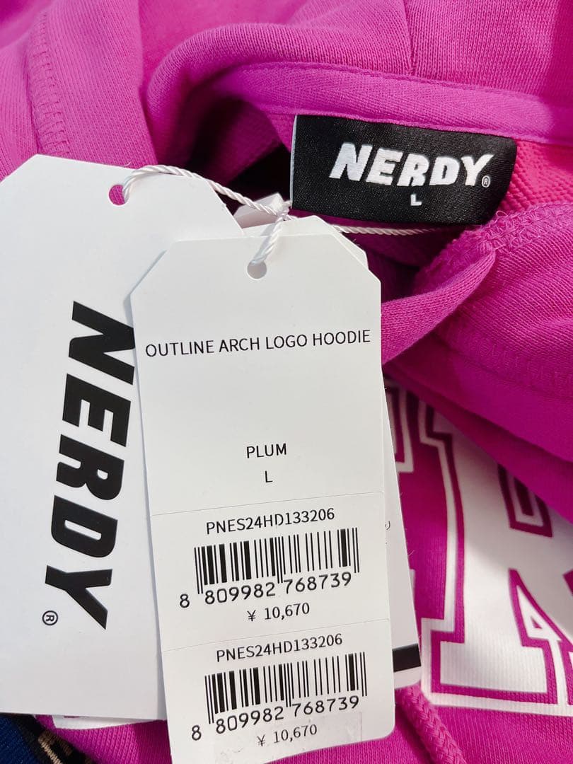 新品♡NERDY♡ノルディ　フード付きパーカー　ピンク　ジェイダ　エゴイスト好