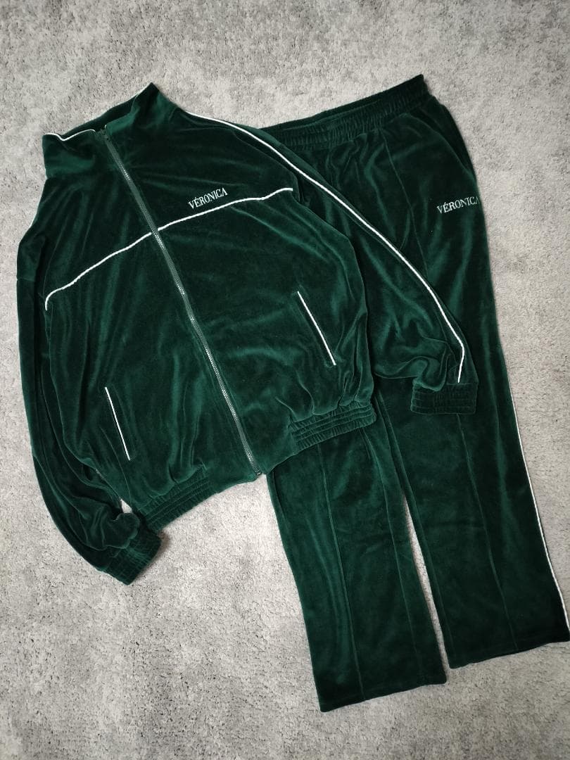 ヴェロニカ/ベロアトラックジャケット×トラックパンツ/セットアップSIZE XL