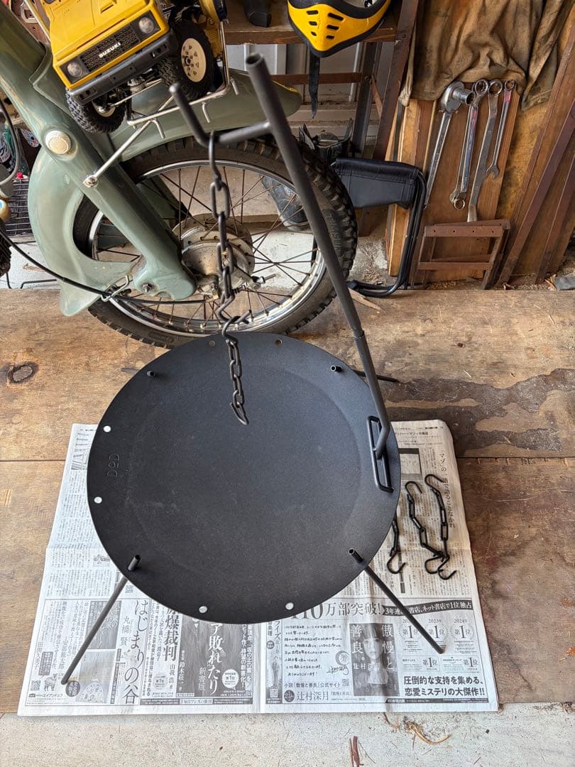 DOD(ディーオーディー) ビートルくん 焚き火台 焚き火ハンガー付き