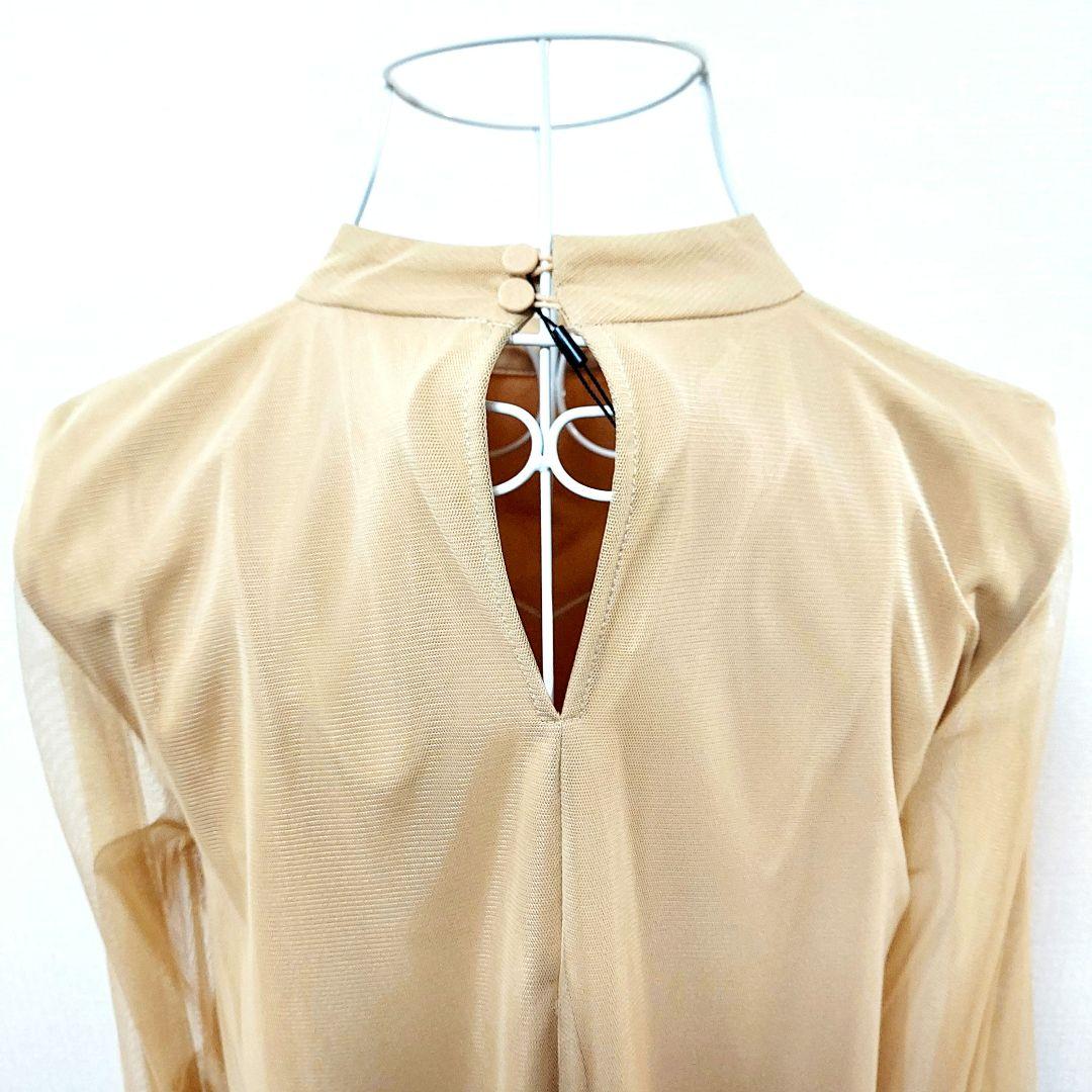 CAPRICIEUX LE'MAGE ベージュ ハイネック ロングワンピース Ｆ