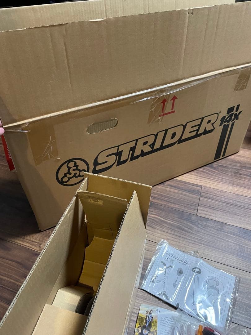 マンボウ　ストライダー 14X ピンク紫　パープル極美品　サイドスタンド付