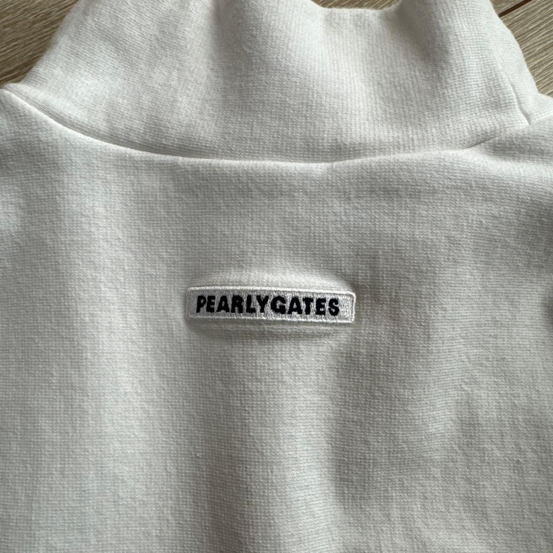 PEARLY GATESパーリーゲイツ高ストレッチ♪裏起毛モックネックカットソー