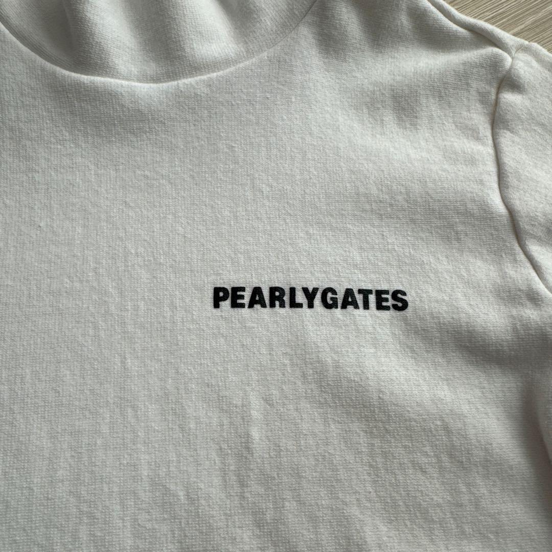 PEARLY GATESパーリーゲイツ高ストレッチ♪裏起毛モックネックカットソー