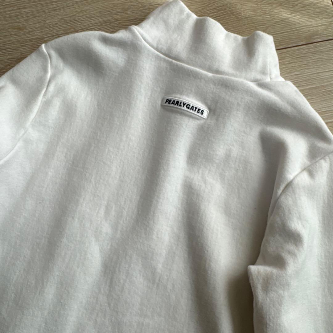 PEARLY GATESパーリーゲイツ高ストレッチ♪裏起毛モックネックカットソー