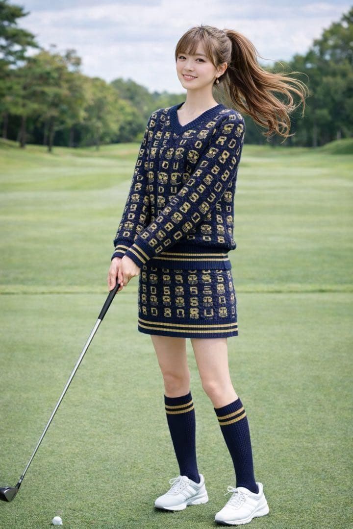 ゴルフ ウエア 上 トップス 秋冬 暖か CUARTO UNITED M S 紺