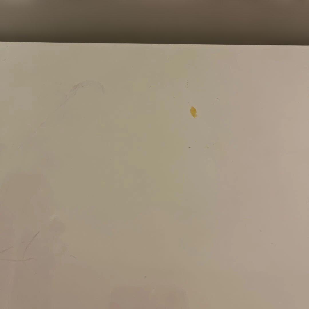 ホワイト木製食器棚 引き出し・ガラス扉付き