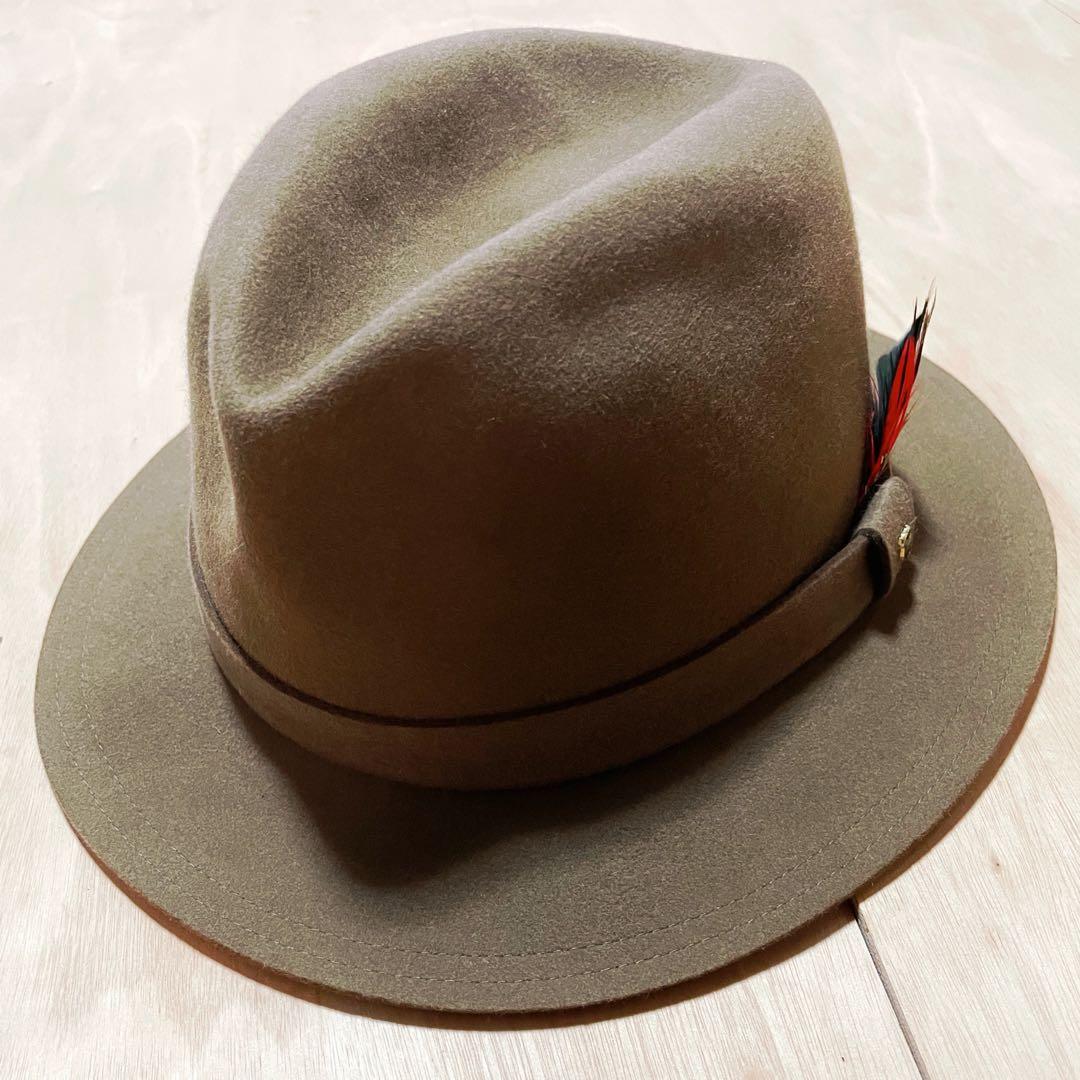 新春価格3日まで【最終値下げ】KNOX 兎毛100% 高級フエルト 中折れハット