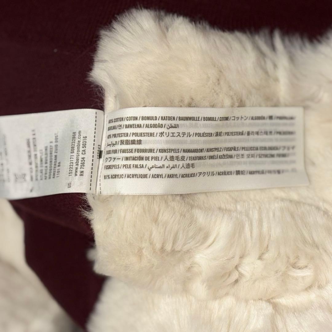 Abercrombie&Fitchレア ファーパーカーzip y2k グランジ