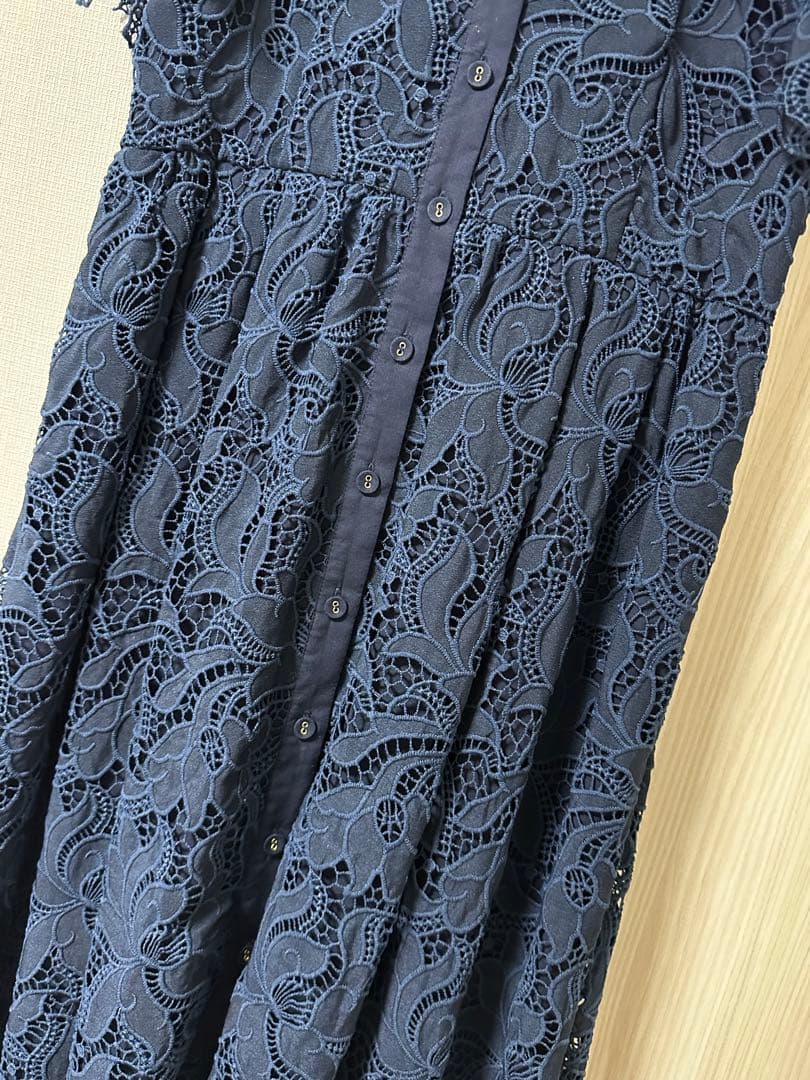 【美品】Estella.K エステラケー ネイビー レース ワンピース