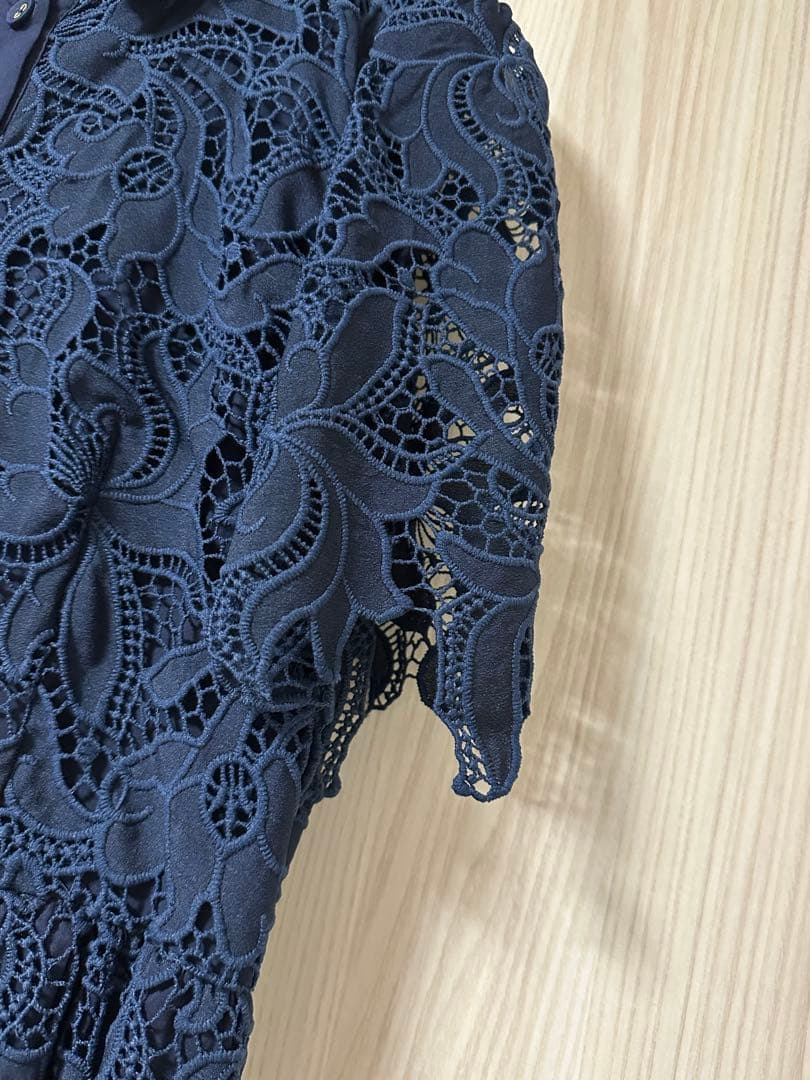 【美品】Estella.K エステラケー ネイビー レース ワンピース