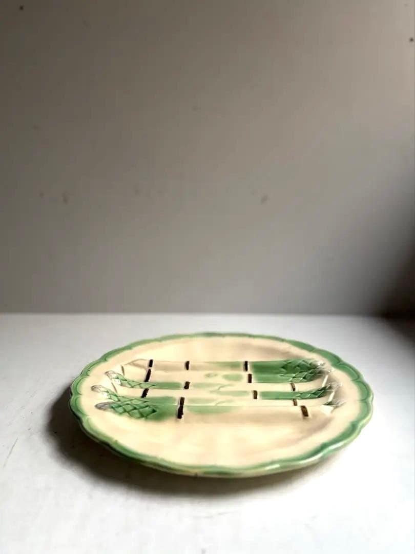 696 フランスアンティーク テールドフェール アスパラプレート バルボティーヌ