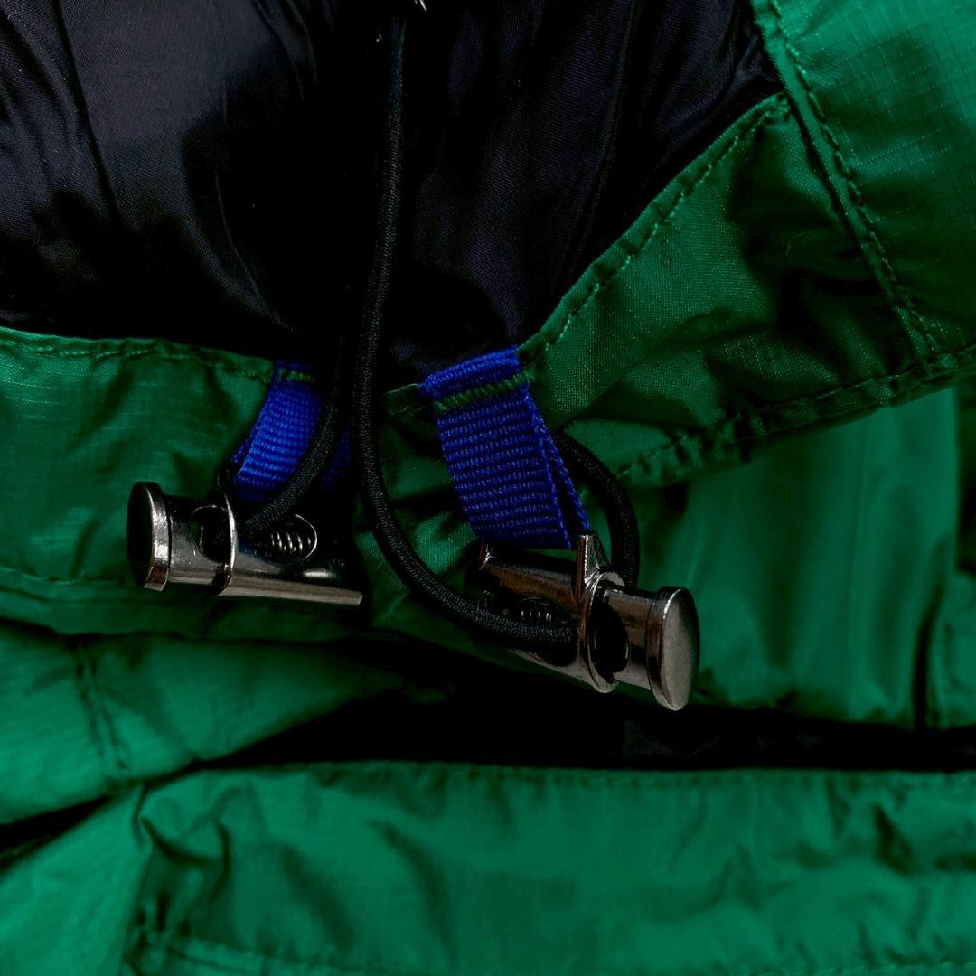 ポロラルフローレン ダウンベスト ビッグポニー 星条旗ワッペン 緑 S　D974