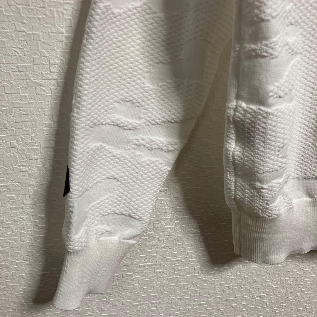 【Callaway 】ホワイト☆カモフラージュニットSゴルフウェアレディース白