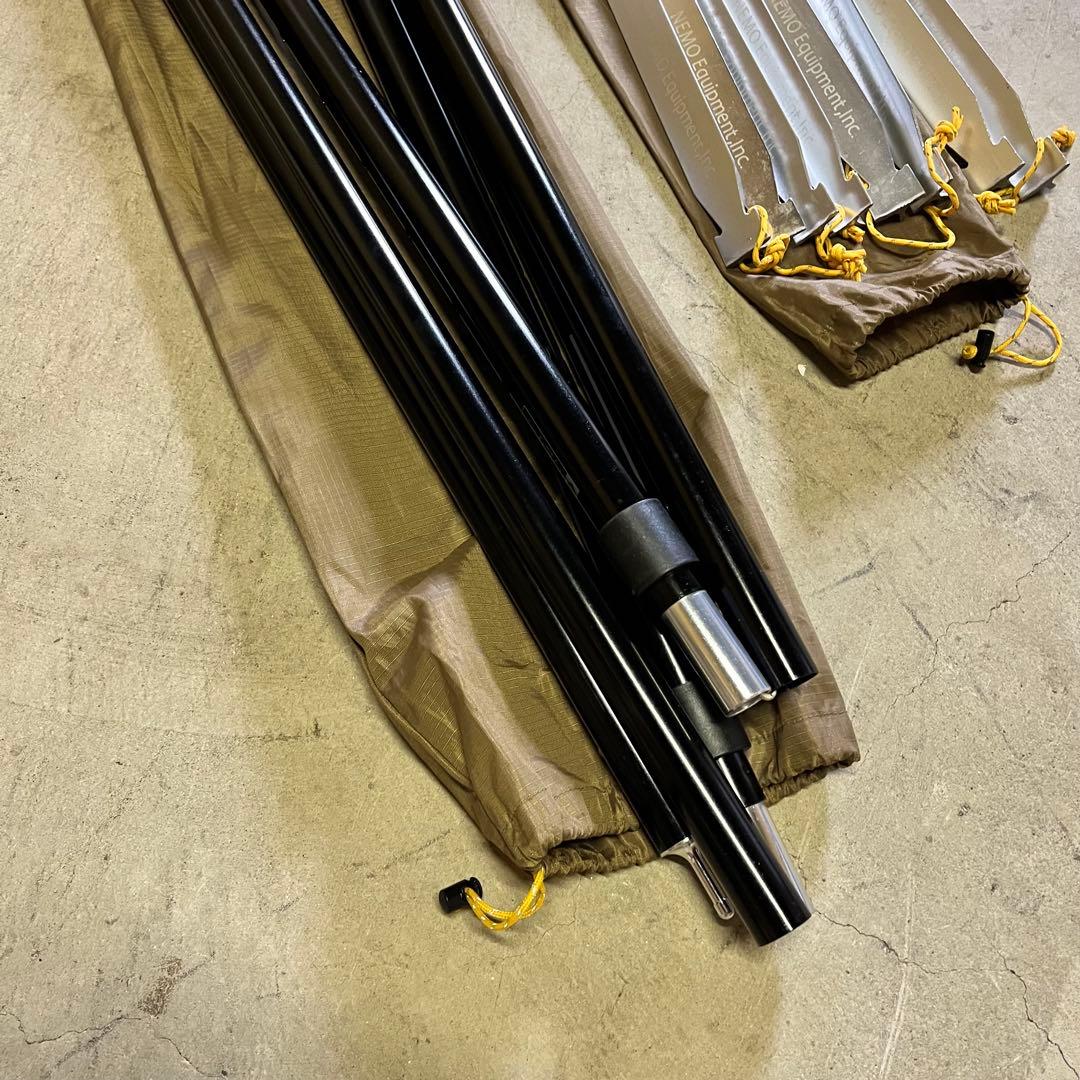 【美品】NEMO ヘキサライト6P キャニオン ツーポールシェルター タープ