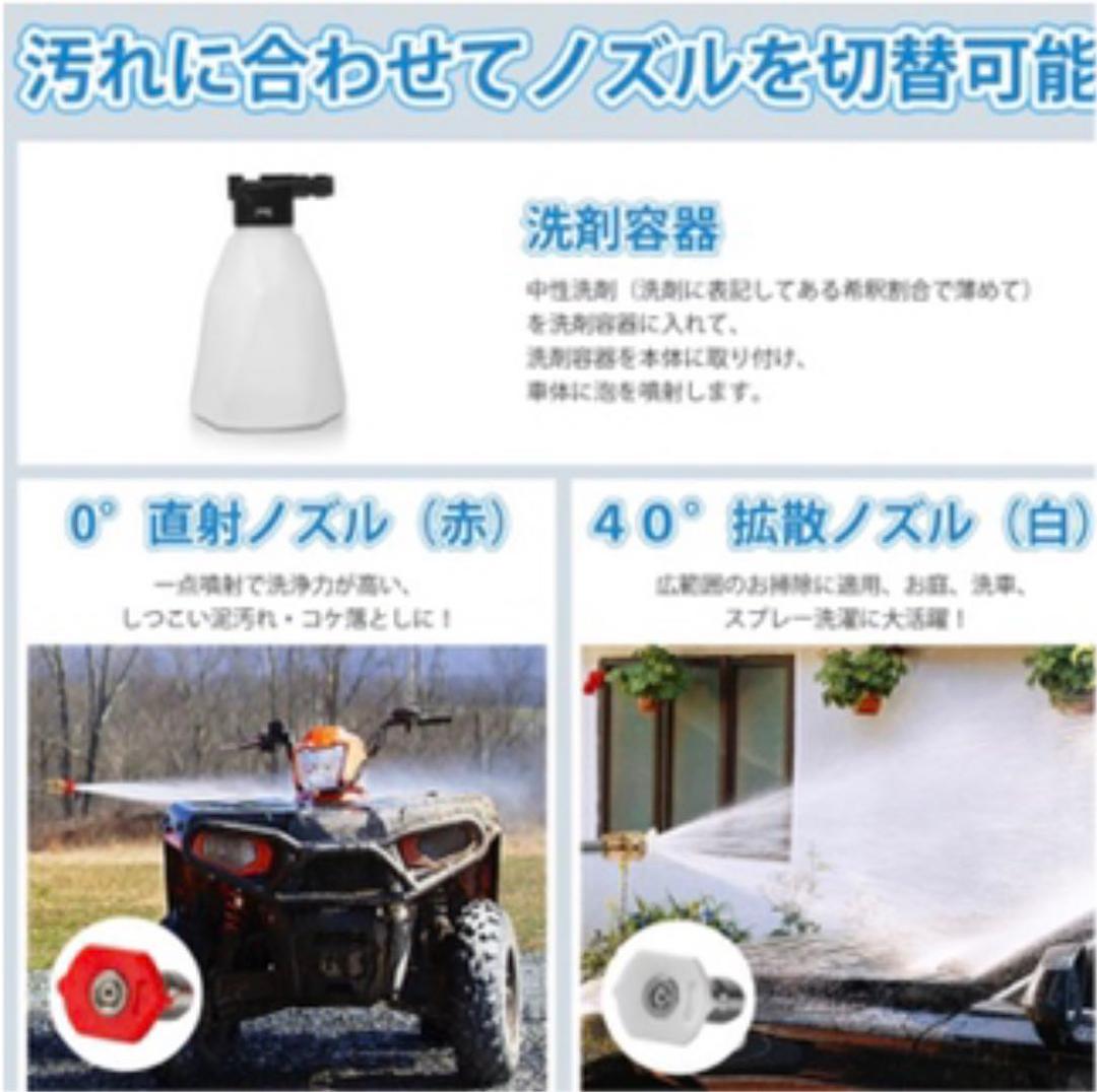 高圧洗浄器 18V　（18Vバッテリーと充電器別売)