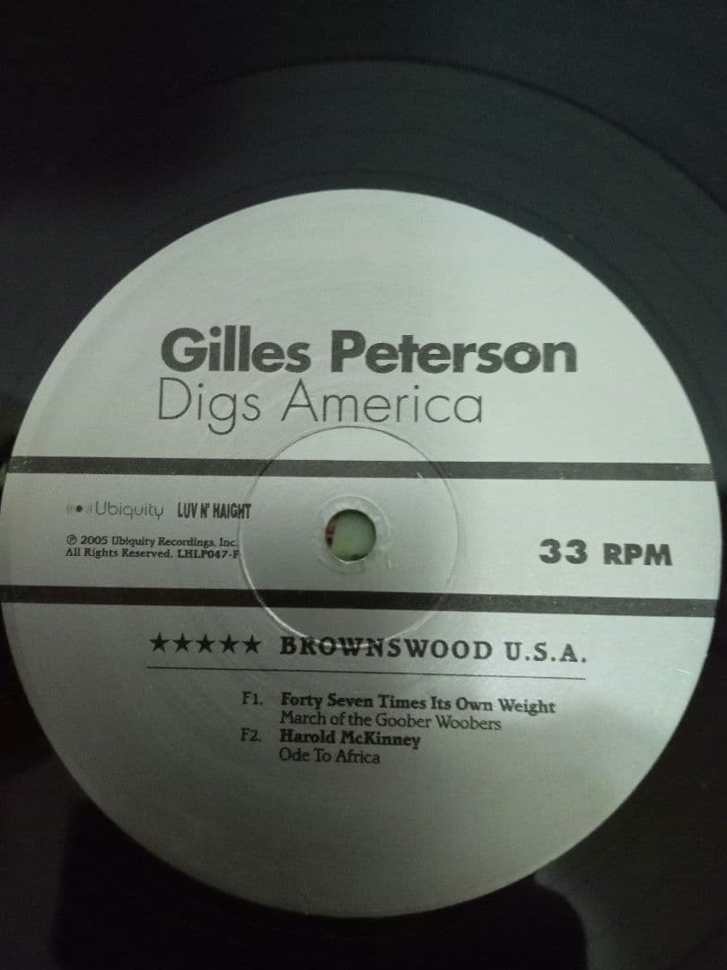 Gilles Peterson Digs ～1　レアグルーヴ　JAZZ FUNK