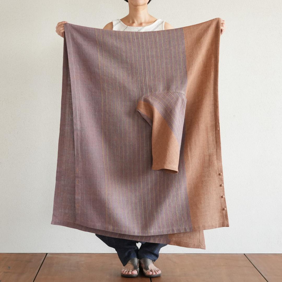 うさとの服 usaato エボニー黒檀 ヘンプ100% チムニージャケット