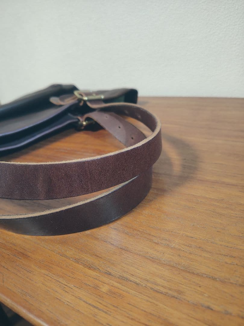 SLOW ダークブラウン レザー トートバッグ