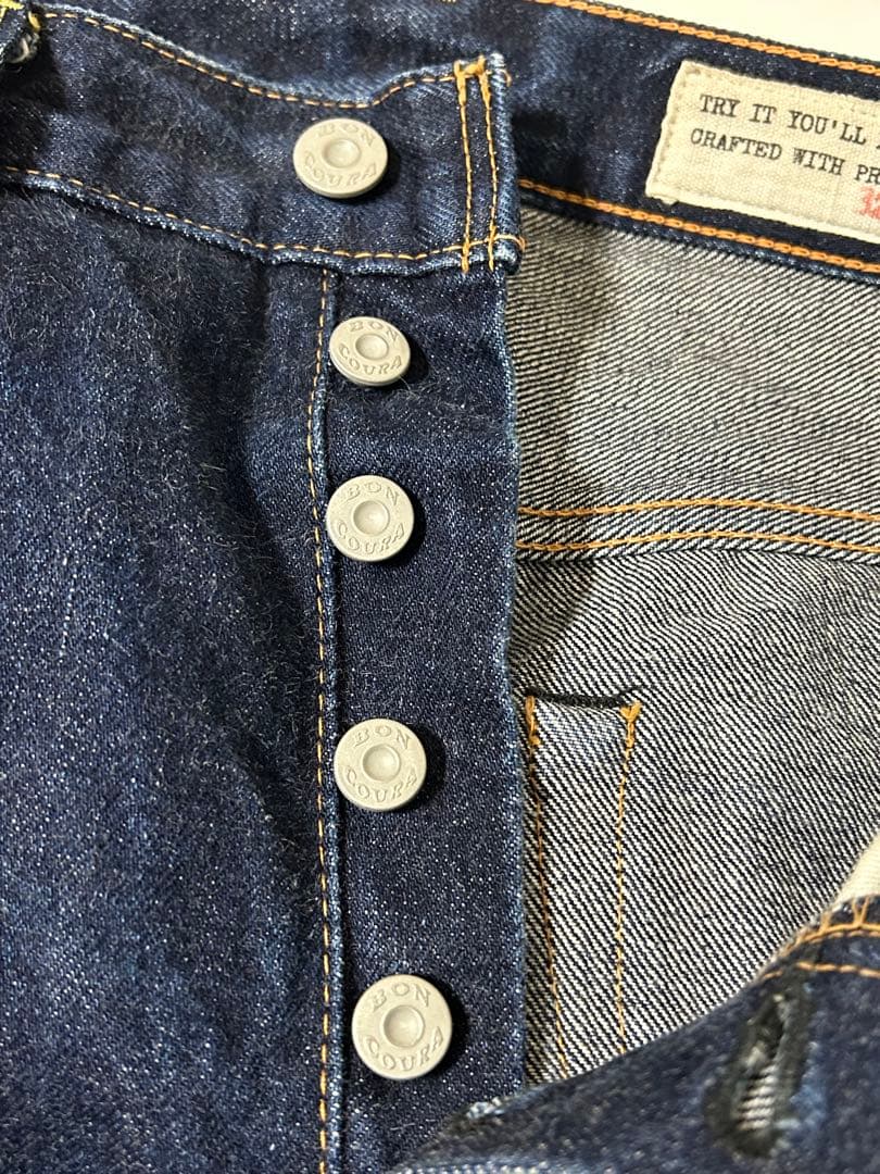 【美品】 BONCOURA ボンクラ デニムパンツ ジーンズ インディゴ 32