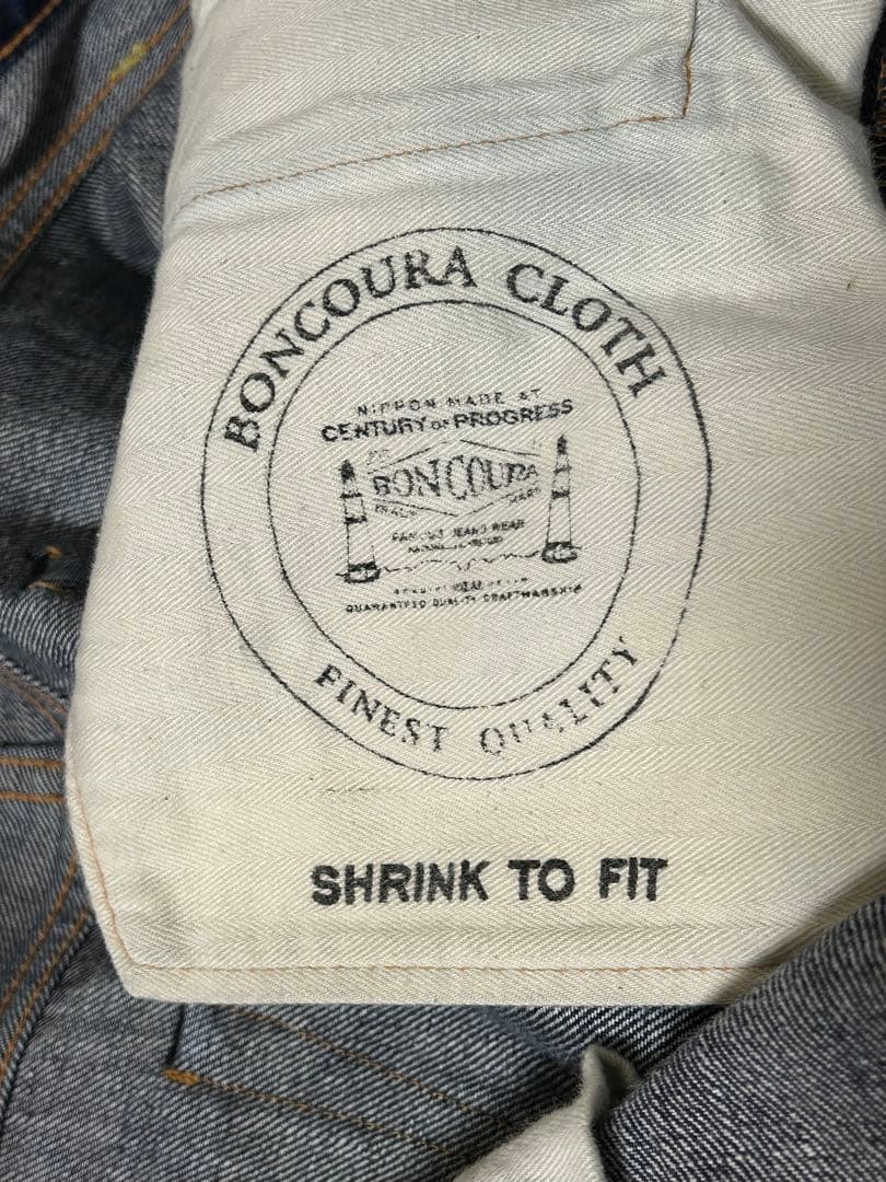 【美品】 BONCOURA ボンクラ デニムパンツ ジーンズ インディゴ 32