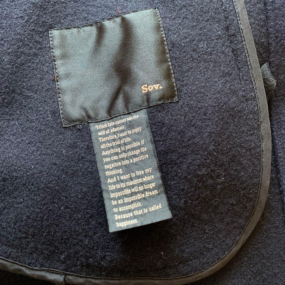 美品♡ソブ ダブルスタンダード ポンチョ アンゴラ フォックスファー 紺