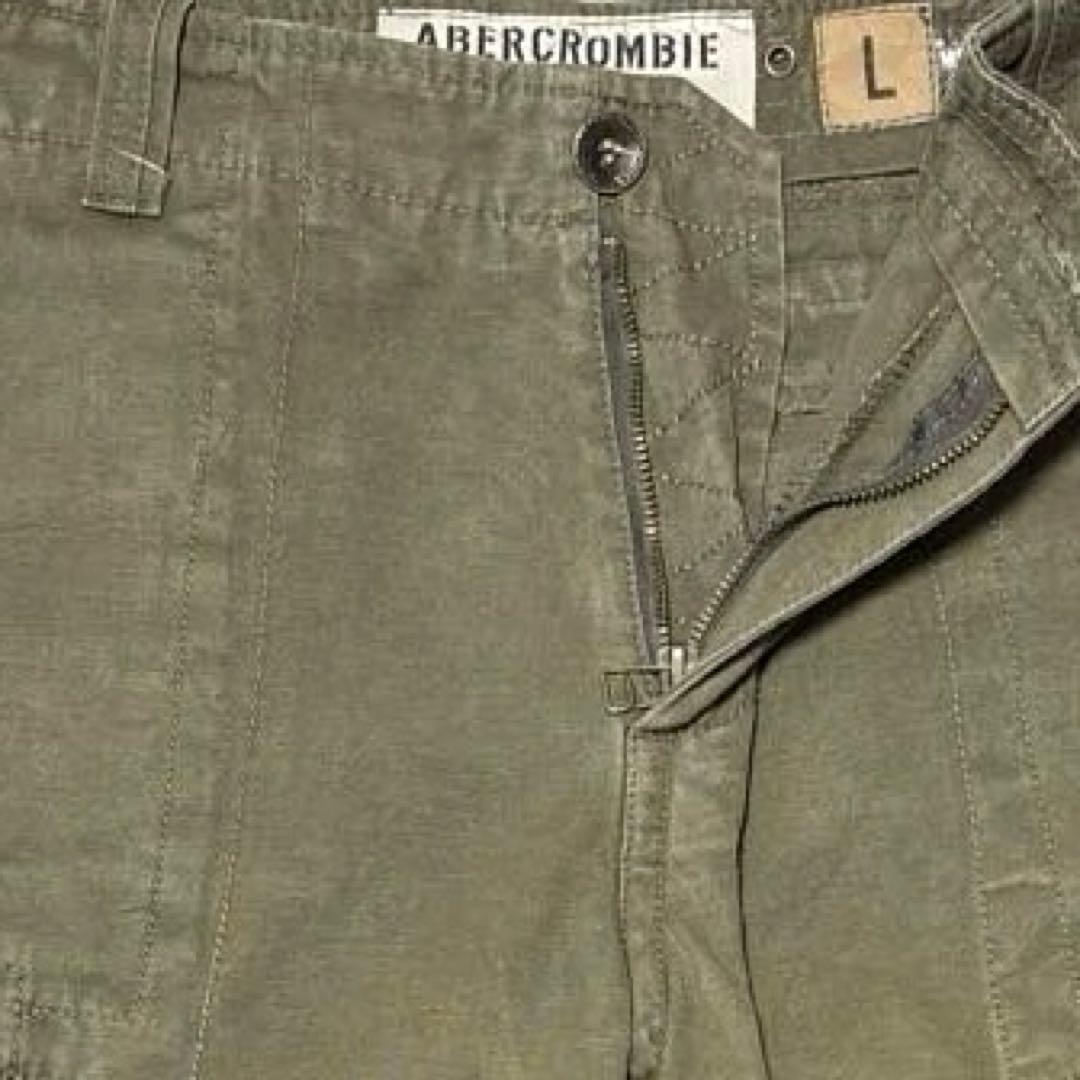 Abercrombie & Fitch. カーゴパンツ ミリタリー系.オリーブ