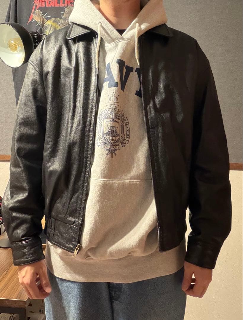 90s ST JOHN'S BAY Leather Jacket サイズM