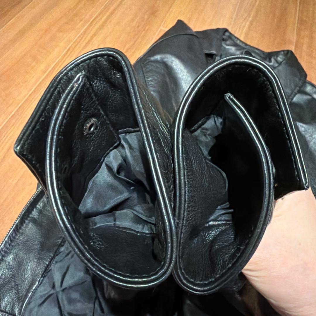 90s ST JOHN'S BAY Leather Jacket サイズM