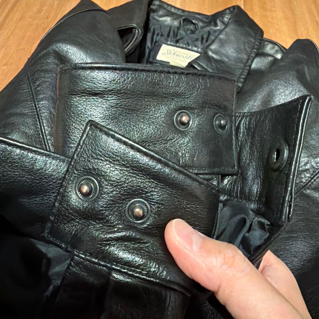 90s ST JOHN'S BAY Leather Jacket サイズM