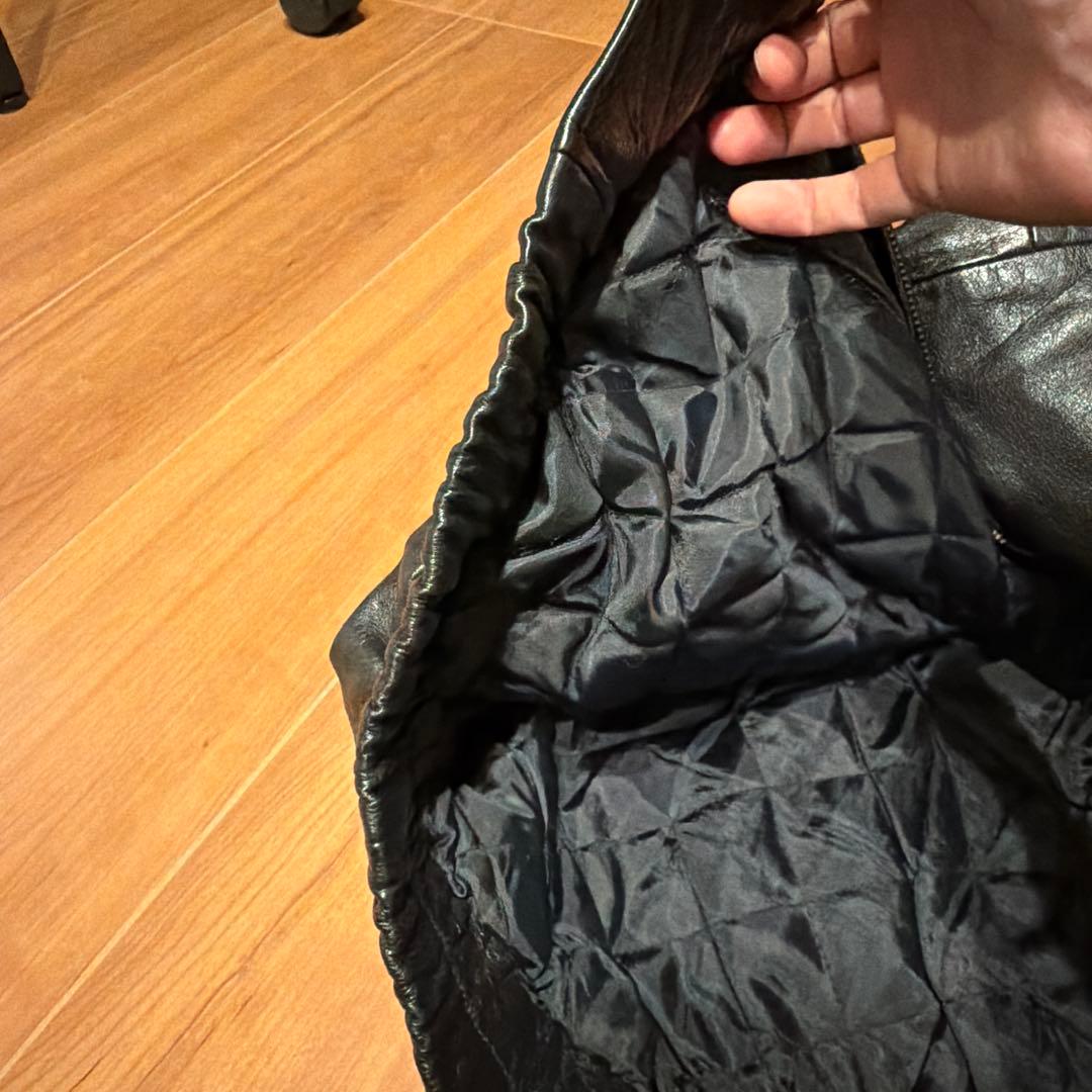 90s ST JOHN'S BAY Leather Jacket サイズM