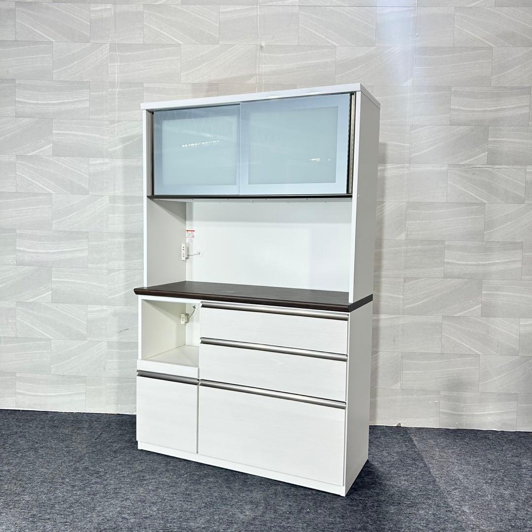 松田家具 食器棚 ファンシー 120cm おしゃれ 収納 家具 d5521