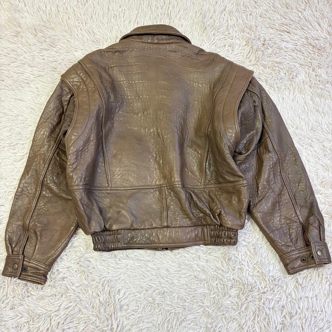 TYPE G1　フライトジャケット　ラムレザー　アウター　短丈　ブラウン　40