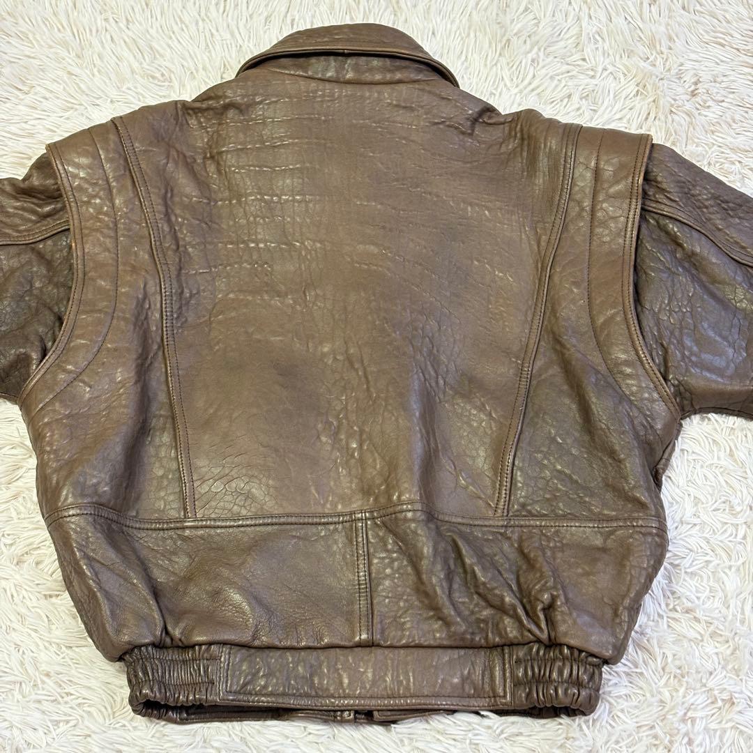 TYPE G1　フライトジャケット　ラムレザー　アウター　短丈　ブラウン　40