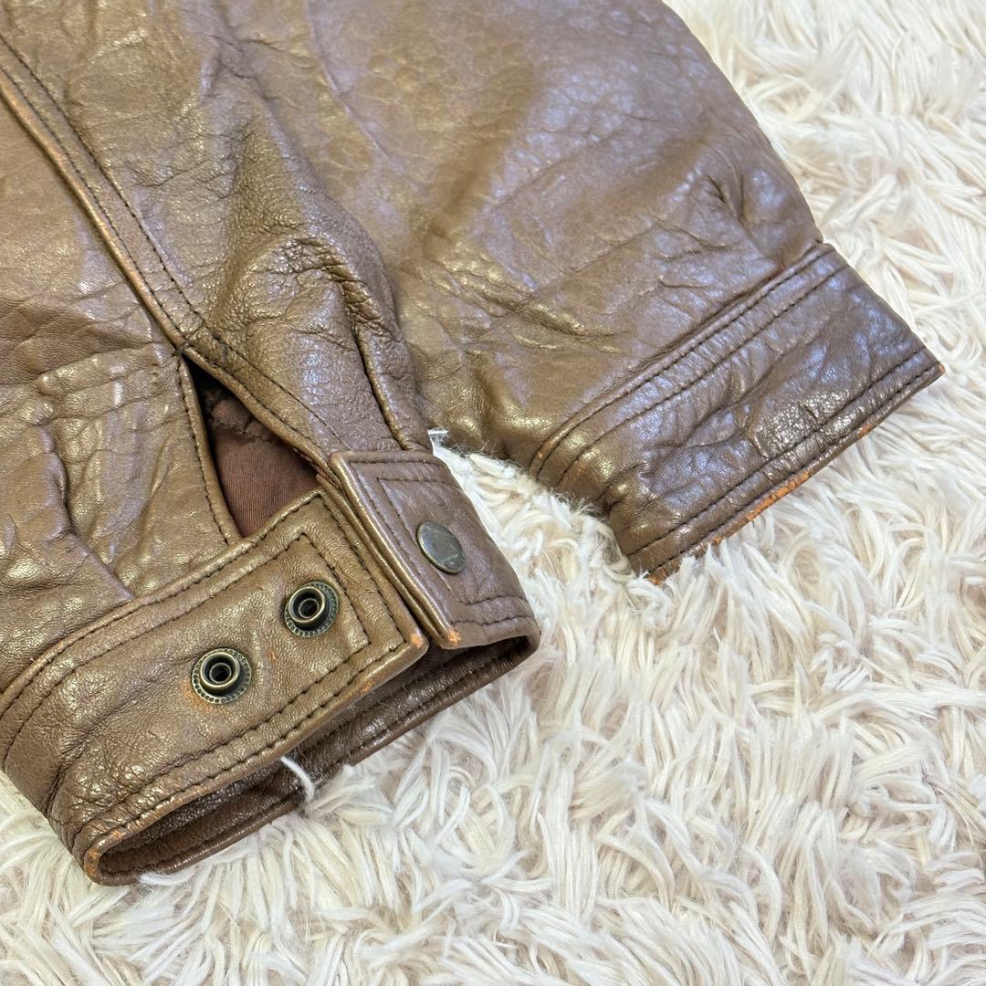 TYPE G1　フライトジャケット　ラムレザー　アウター　短丈　ブラウン　40