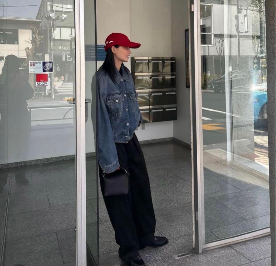 acne studios クロップドデニムジャケット ウォッシュド ブラック