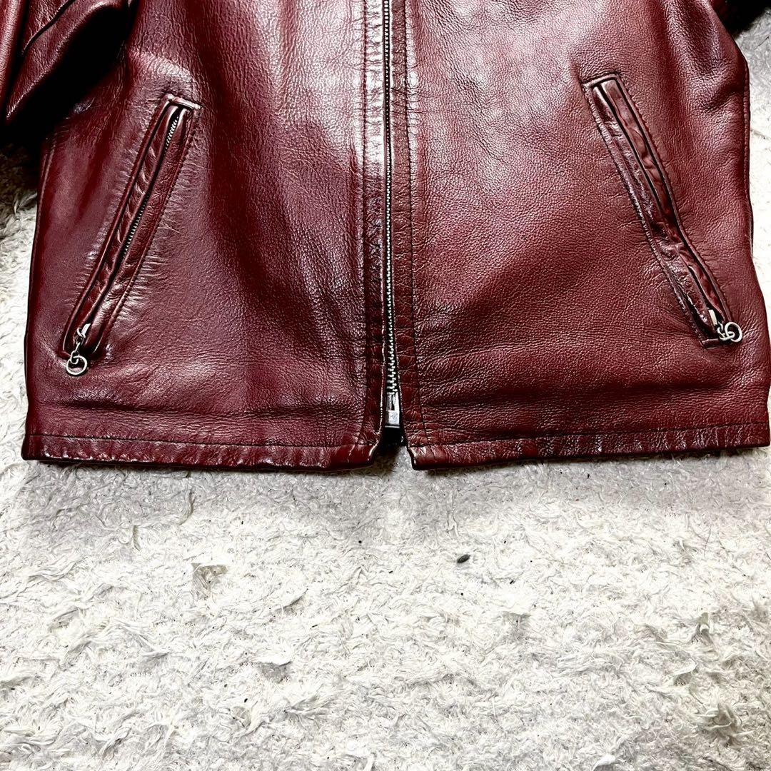 ◆入手困難/2way◆SCHOTT 642VS シングルライダース 赤茶 36