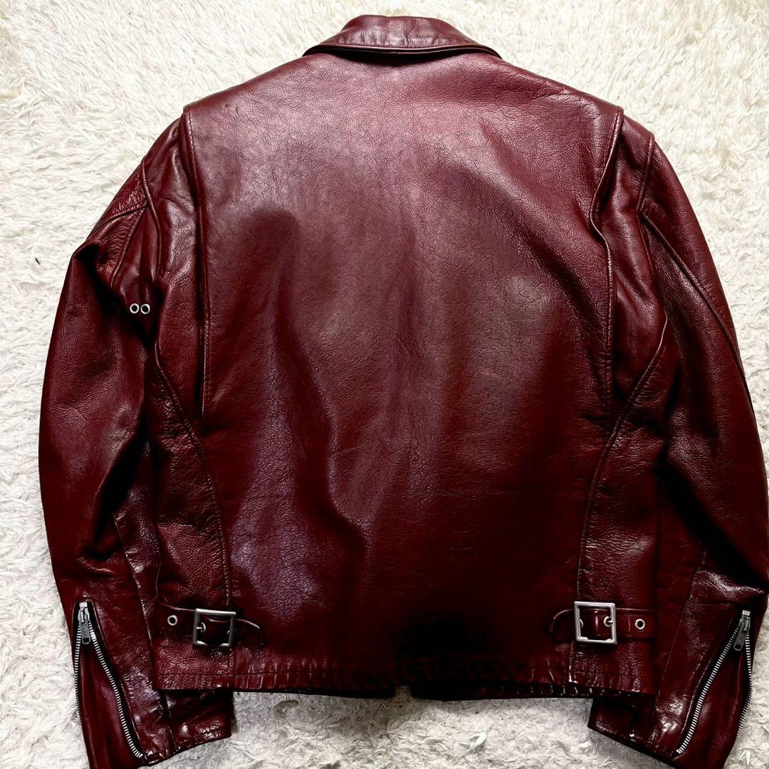 ◆入手困難/2way◆SCHOTT 642VS シングルライダース 赤茶 36