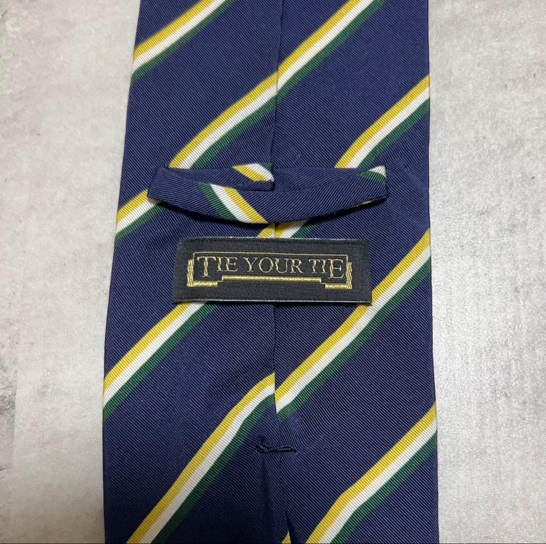 TIE YOUR TIE ネクタイ レジメンタル ネイビー系