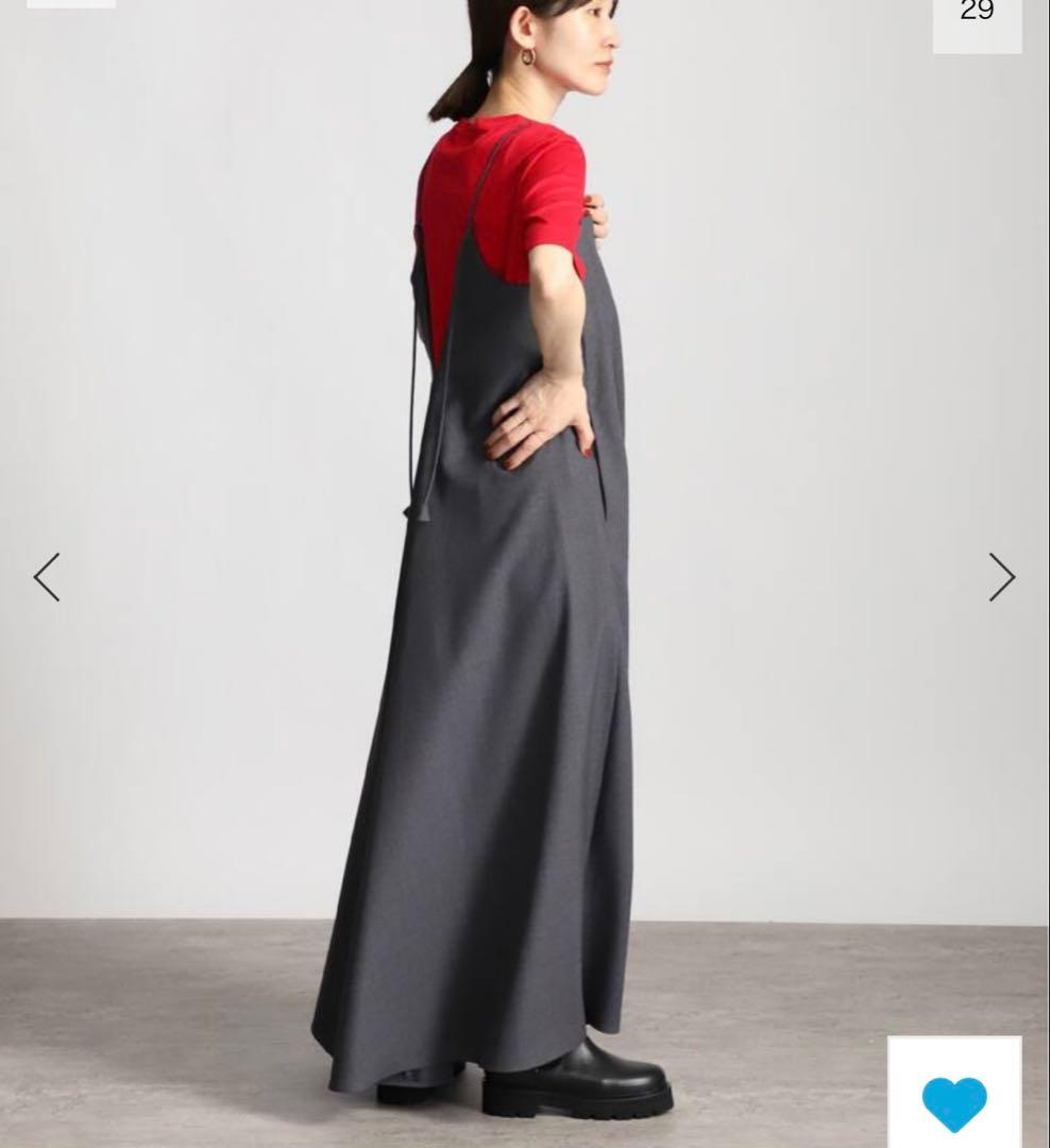 ATON エイトン　キャミソールドレス　チェック柄サイズ02