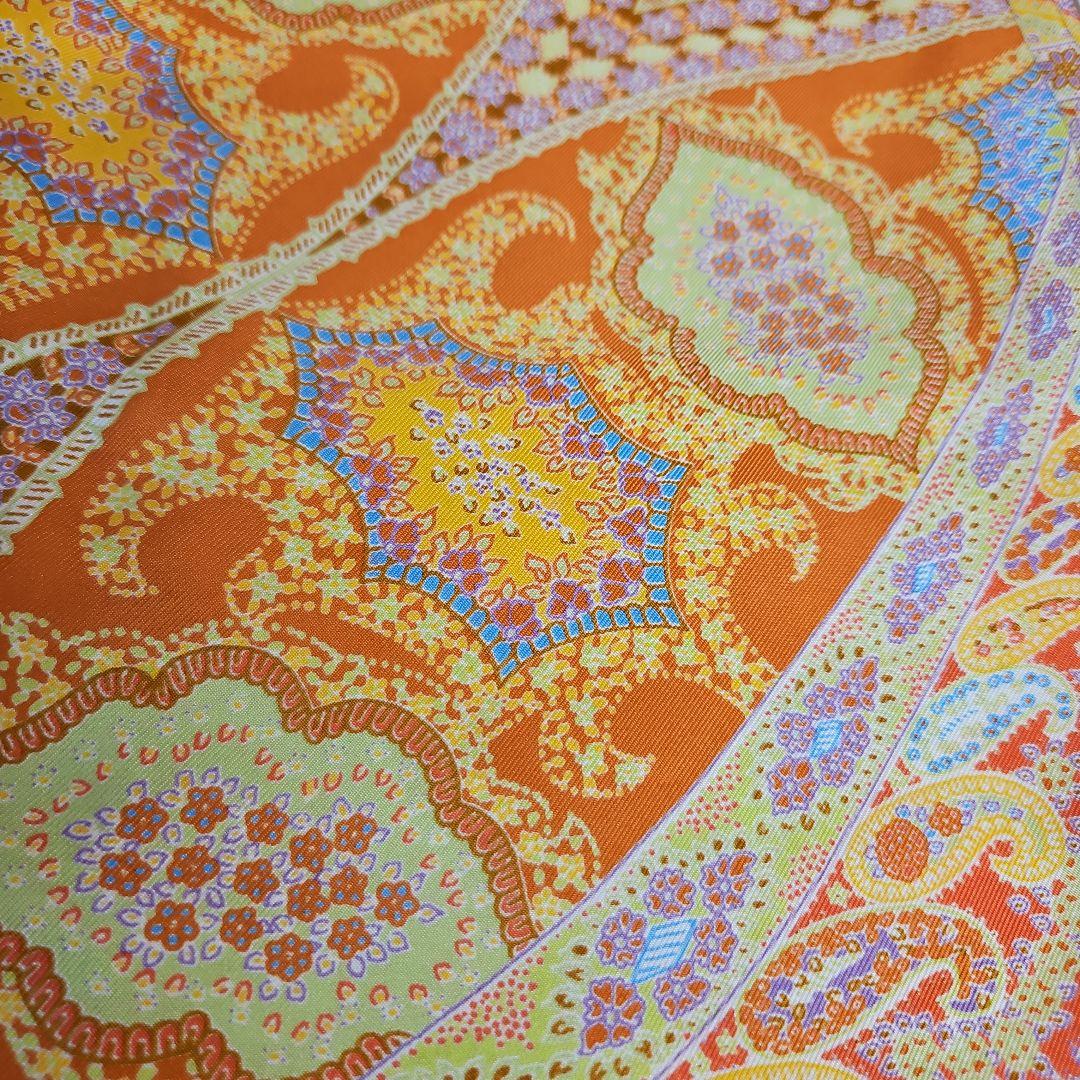 Harrodsハロッズ　シルク　大判スカーフ　イタリア製　新品・未使用・タグ付き