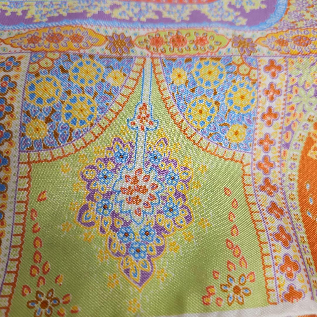 Harrodsハロッズ　シルク　大判スカーフ　イタリア製　新品・未使用・タグ付き