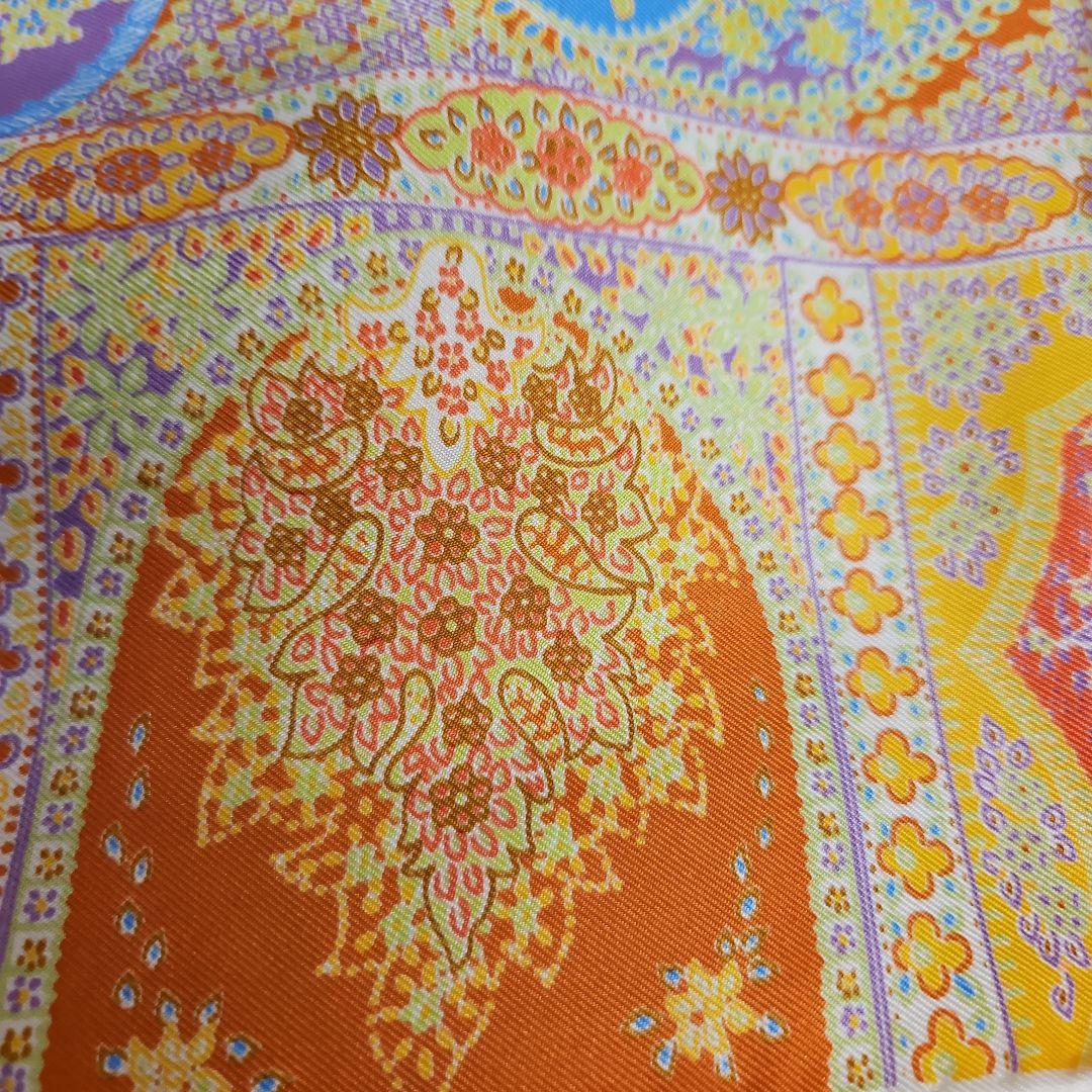 Harrodsハロッズ　シルク　大判スカーフ　イタリア製　新品・未使用・タグ付き