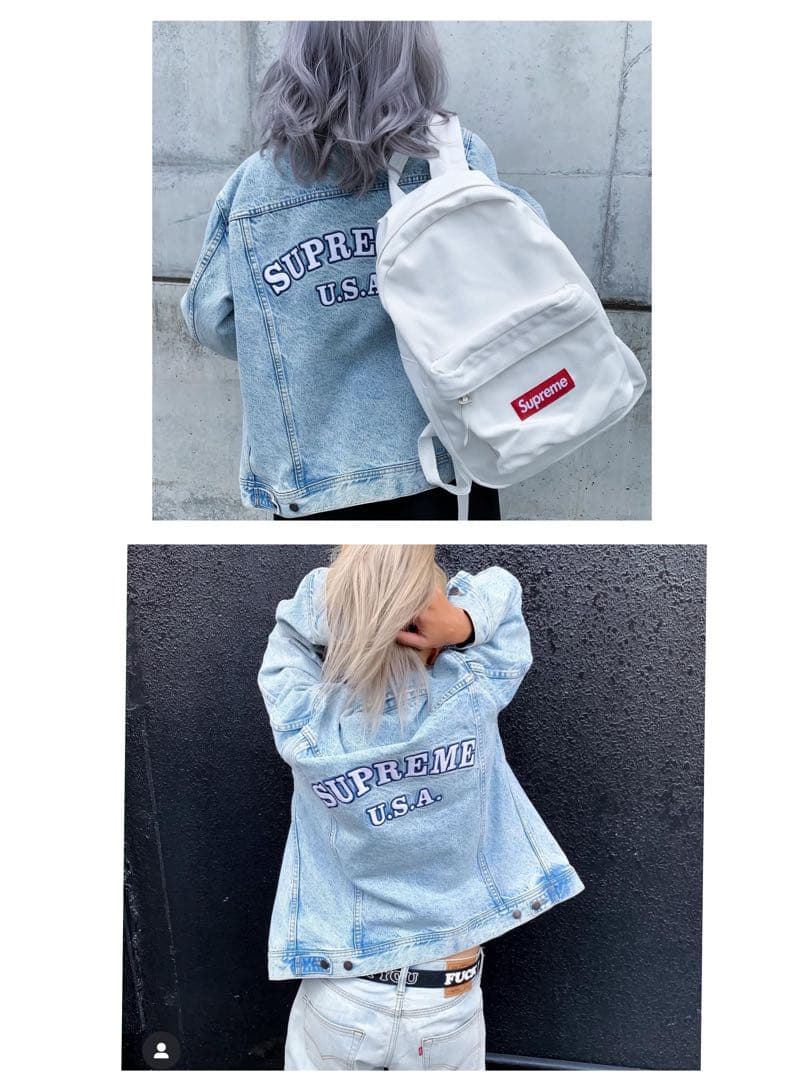 supreme 16ss denim trucker jacket Sサイズ