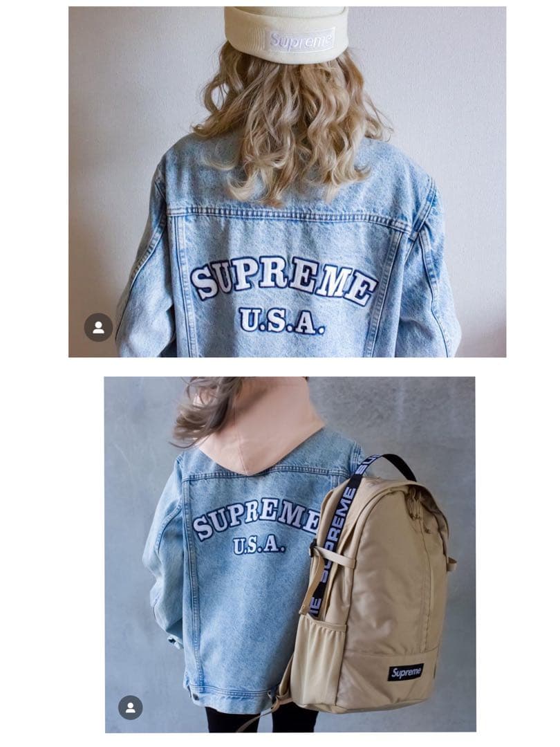 supreme 16ss denim trucker jacket Sサイズ