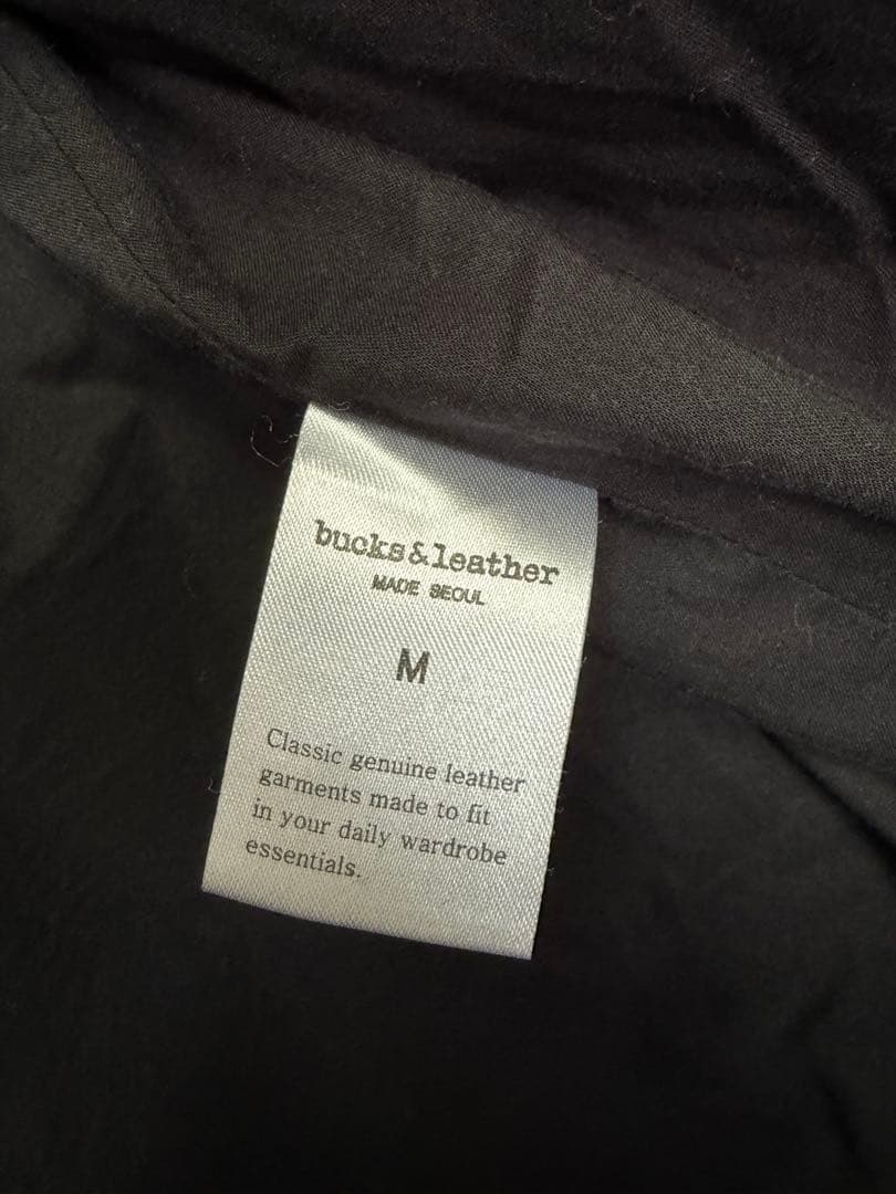 【極美品】韓国製　ダブルライダース 本革 ブラック M相当