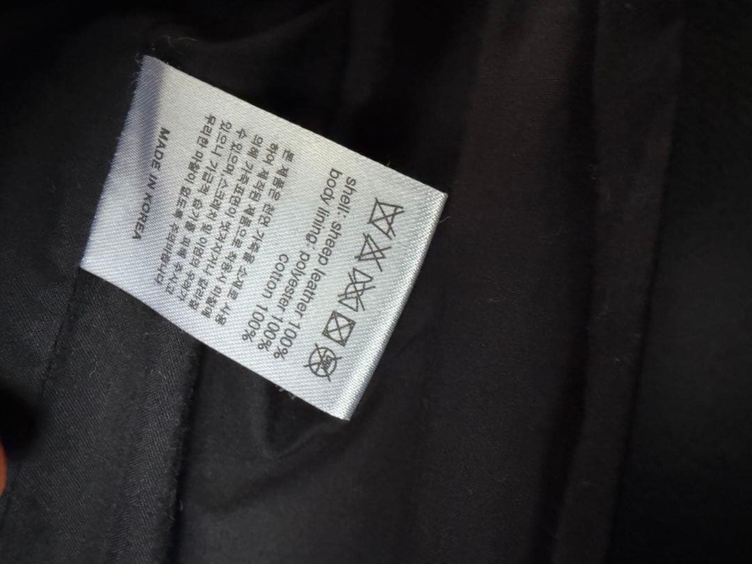 【極美品】韓国製　ダブルライダース 本革 ブラック M相当